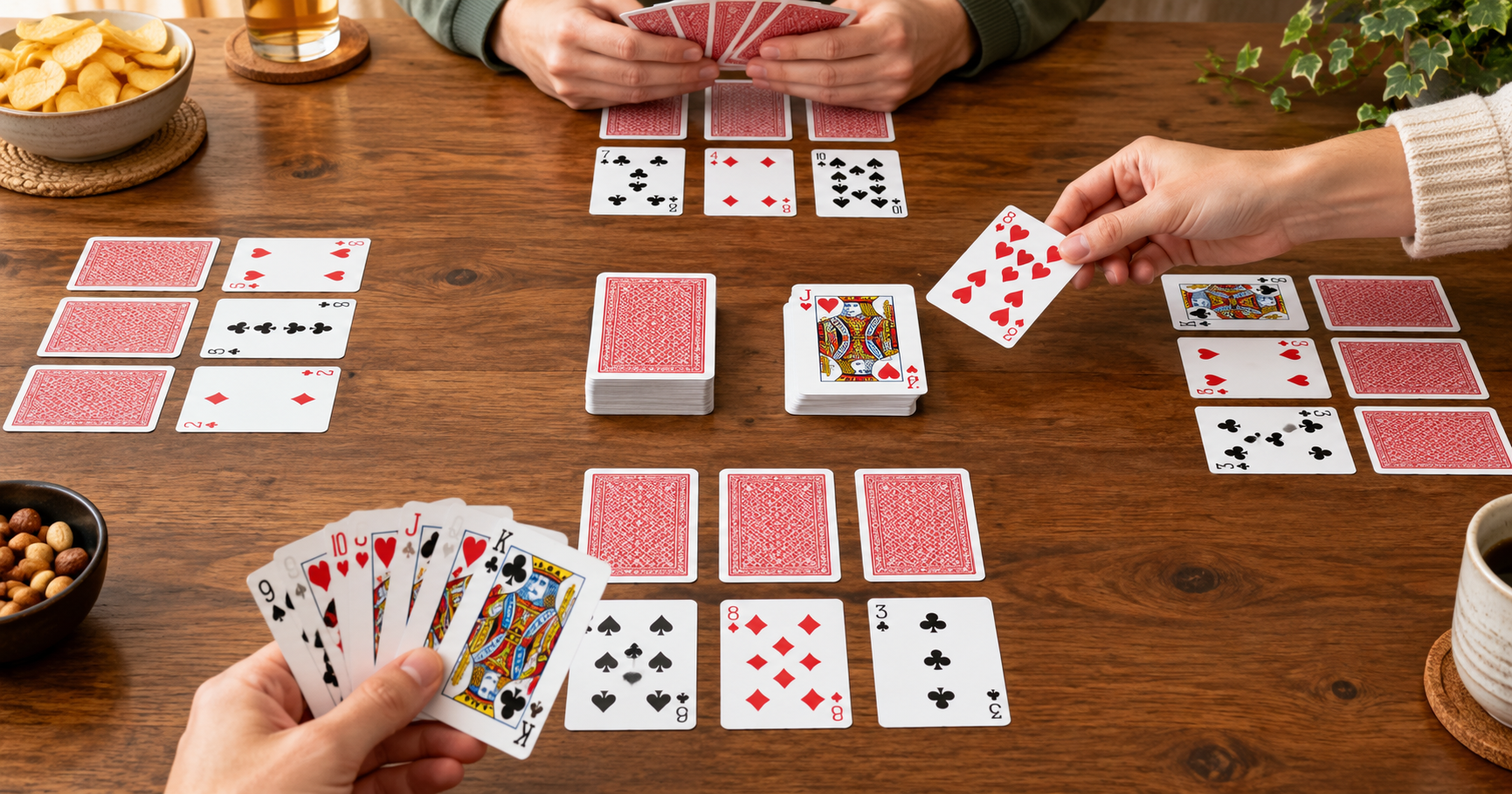 Cosy Tabletop Card Game Night